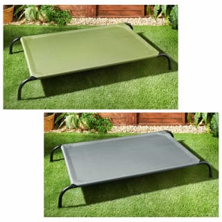 B&M Barkhaus Raised Dog Bed - Grey