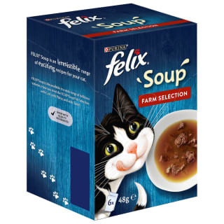 Felix Soup Cat Food Farm Selection 6 X 48g