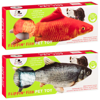 Kittykins Realistic Flippin' Fish Toy - Green