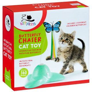 B&M Butterfly Chaser Cat Toy 2pk