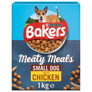  Bakers Meaty Meals Adult Small Dry Dog Food Chicken 1kg