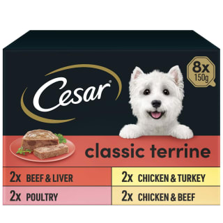 Cesar Classic Dog Food - Selection 8 X 150g