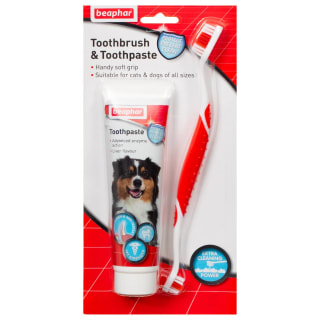 B&M Beaphar Pet Toothpaste & Toothbrush 