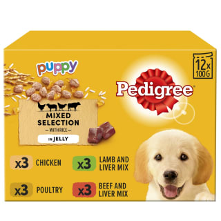  Pedigree Puppy Dog Food In Jelly 12pk