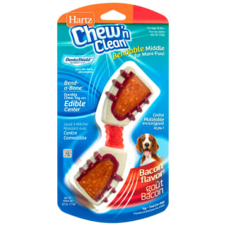 B&M Chew 'n' Clean Bacon Flavoured Dog Toy - Bend-a-Bone