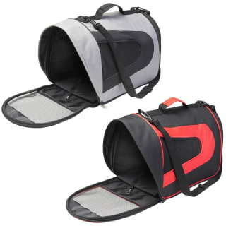 B&M Barkhaus Collapsible Pet Carrier - Grey