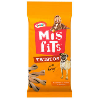 B&M Misfits Tangly Twists 140g - Beef