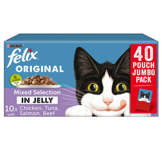  Felix Mixed Selection In Jelly Cat Food 40 X 100g