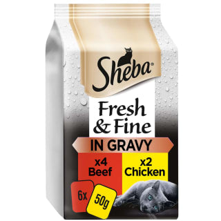  Sheba Fresh Choice Gravy Sachets 6 X 50g