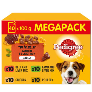  Pedigree Jelly Pouches Mega Pack 40pk