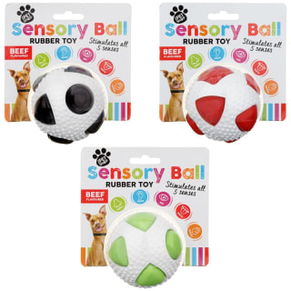 B&M The Pet Shop Sensory Ball Rubber Toy - Black