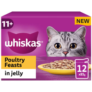  Whiskas 11+ Poultry Feasts In Jelly 12pk