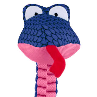 B&M Mighty Python Tugging Dog Toy - Pink