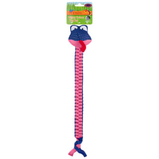 B&M Mighty Python Tugging Dog Toy - Pink