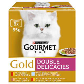 Purina Gourmet Gold Double Delicacies 8 X 85g