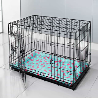 B&M Pet Cooling Crate Mat - Flamingo