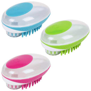 B&M Ergonomic 2-in-1 Shampoo Brush - Blue
