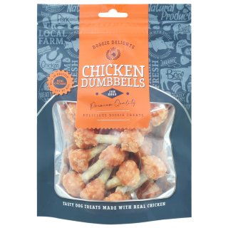 B&M Doggie Delights Dog Treats 175g - Chicken Dumbbell