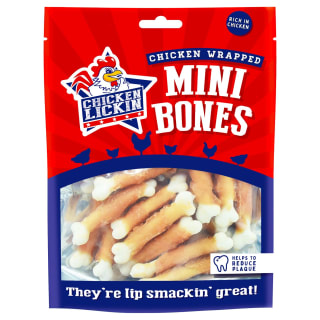 B&M Chicken Lickin Mini Bones Dog Treats