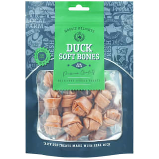 B&M Doggie Delights Dog Treats 160g - Duck Soft Bones