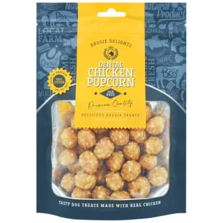 B&M Doggie Delights Dog Treats 175g - Chicken Popcorn