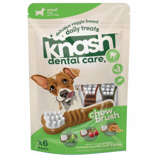 B&M Knash Dental Care Chew Brush Dog Treats 6pk - Small