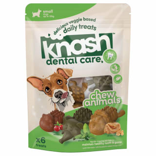 B&M Knash Dental Care Animal Chew Dog Treats 6pk - Small