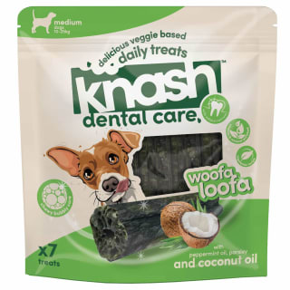 B&M Knash Dental Care Woofa Loofa Dog Treats 7pk - Medium