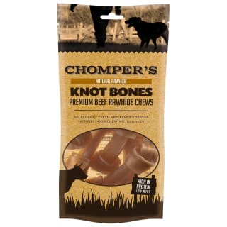 B&M Chomper's Mini Knot Bones Dog Treats 6pk