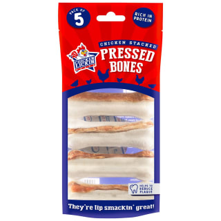 B&M Chicken Lickin Bone With Chicken Dog Treats 5pk