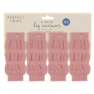  Perfect Paws Dog Leg Warmers - Pink