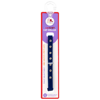  Kittykins Embellished Cat Collar - Navy Dot