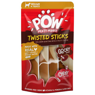 B&M POW Meaty Middle Twisted Sticks - 4 Pack