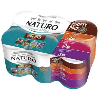 B&M Naturo Variety Pack Dog Food 6pk - Herb Jelly