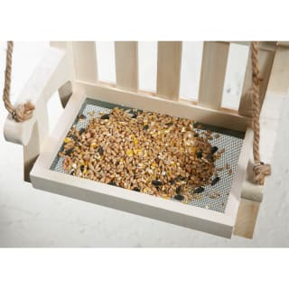  Wilde & Oakes Swing Bench Bird Feeder - Natural