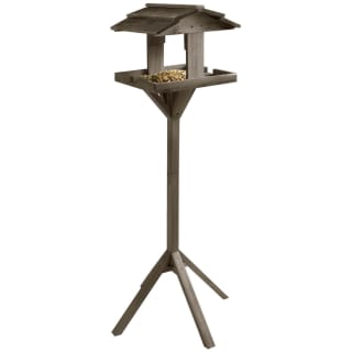  Wooden Bird Table - Burnt Wood