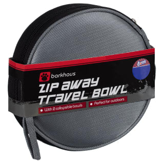 B&M Barkhaus Zip Away Travel Bag - Grey