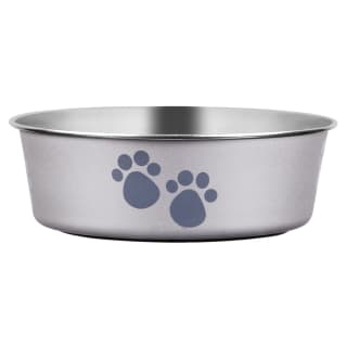 B&M Non-Slip Stainless Steel Bowl - Grey