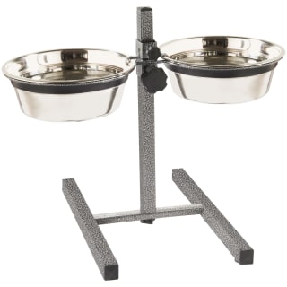 B&M Petshop Steel Double Raised Pet Feeder