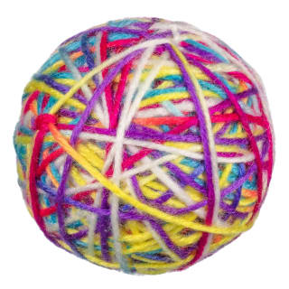  Kittykins Ball Of Wool Cat Toy
