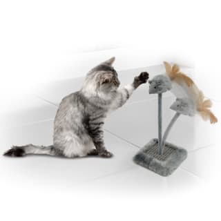 B&M Squeaking Springy Mouse Toy