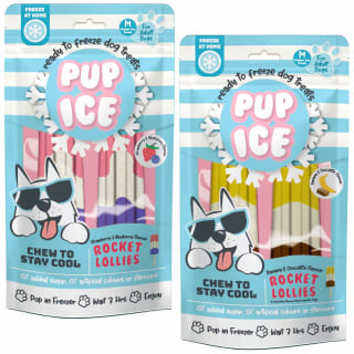 B&M Pup Ice Rocket Lollies 2pk - Banana & Chocolate