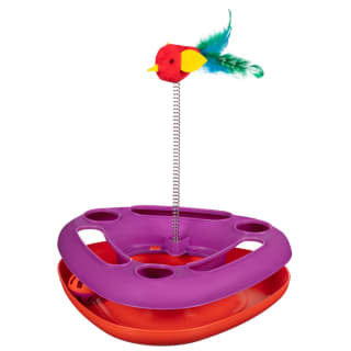  Kittykins Triangle Ball Chaser Cat Toy - Purple