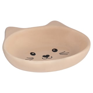  Perfect Paws Ceramic Cat Bowls - Cream
