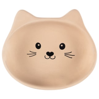  Perfect Paws Ceramic Cat Bowls - Cream
