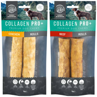B&M Collagen Pro+ Dog Chews 2pk - Chicken Rolls