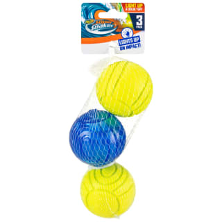  Nerf Dog Toy Light Up Balls 3pk