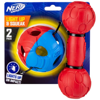  Nerf Light Up Ball & Chew Toy