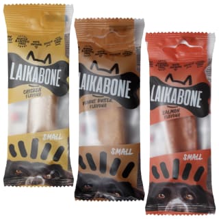 B&M Laika Bone Dog Chew Small - Peanut Butter